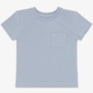 Little Sleepies Fog Blue Relaxed Pocket Tee